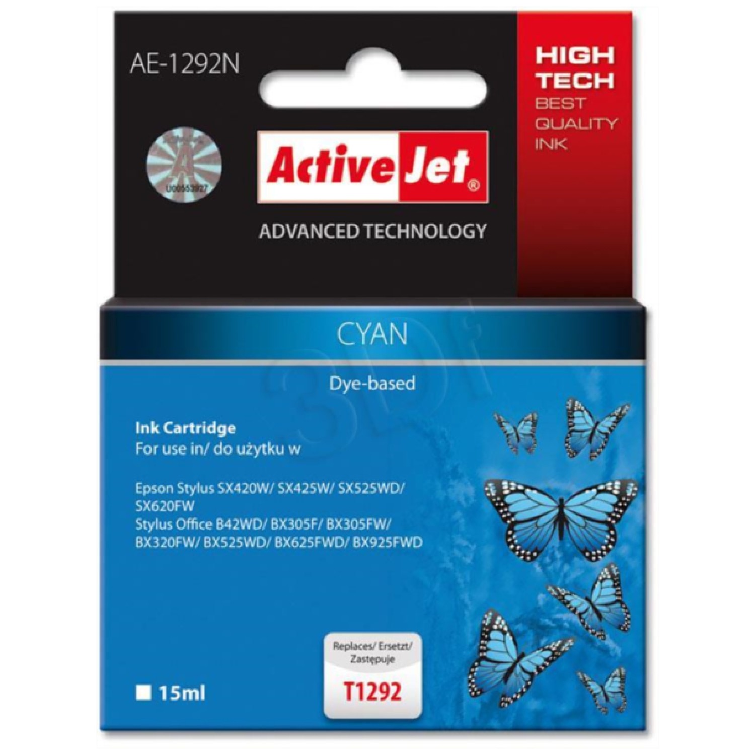 ActiveJet cyan črnilo Epson T1292