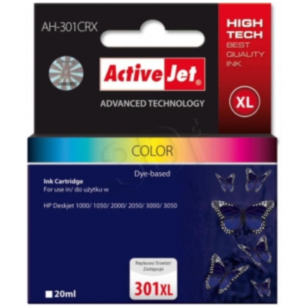 ActiveJet komplet barvnih črnil HP CH564 301XL