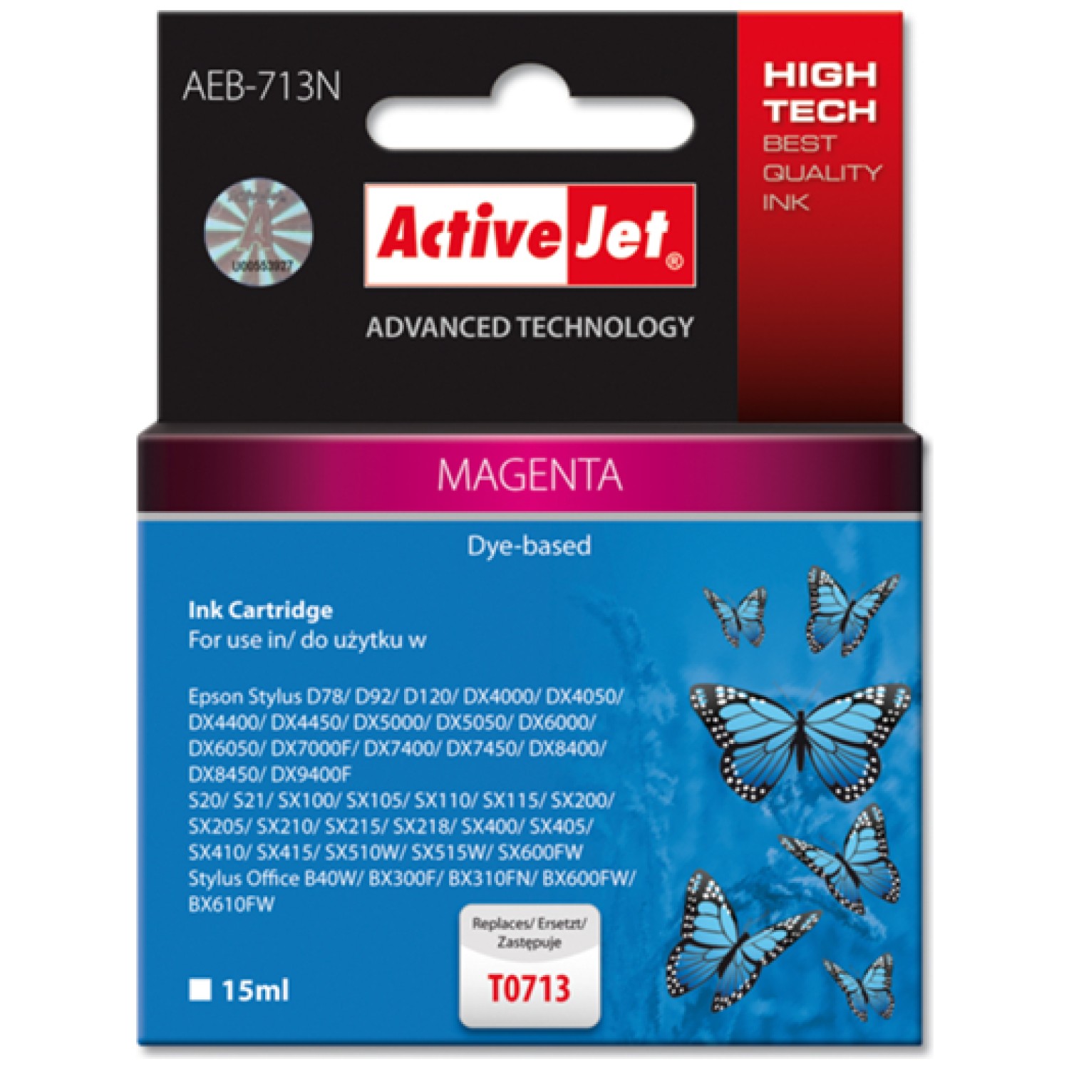 ActiveJet magenta črnilo Epson T0713