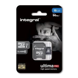Spominska kartica SDHC-Micro 16GB Integral 90MB/s (INMSDH16G10-90U1)