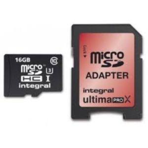 INTEGRAL 16GB MICRO SDHC class10 UHS-I U3 90MB/s SPOMINSKA KARTICA+ SD ADAPTER