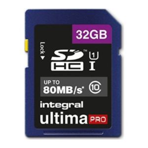 INTEGRAL 32GB SDHC UltimaPro CLASS10 80MB UHS-I U1 spominska kartica