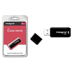 INTEGRAL BLACK 64GB USB2.0 spominski ključek