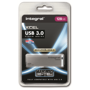 INTEGRAL XCEL 128GB USB3.0 siv spominski ključek