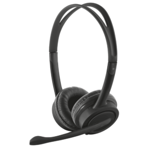 Slušalke žične Trust naglavne USB Mauro črna z mikrofonom (17591)