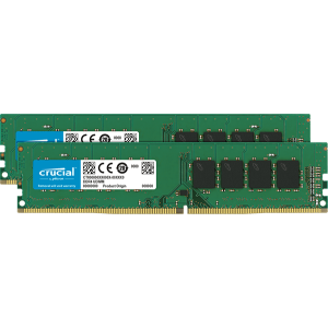 Crucial 32GB Kit ( 2 x 16GB) DDR4-2666 UDIMM PC4-21300 CL19