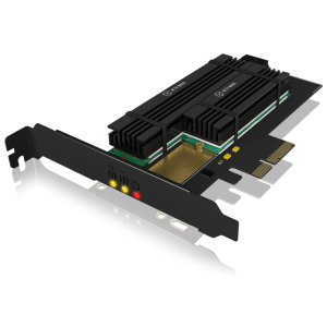 Icybox PCIe razširitvena kartica za 2x M.2 SSD-ja s hladilnikom