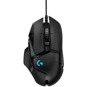 Miš Logitech USB G502 Hero optična gaming 11 gumbov 16000DPI RGB črna (910-005471)