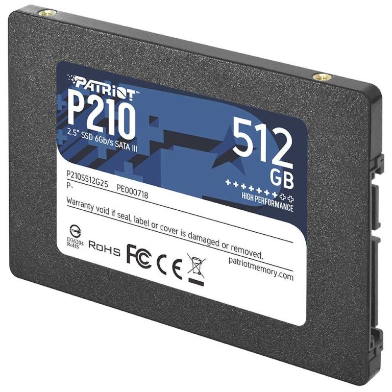 5") 512GB SATA3 Patriot P210 520/430MB/s 7mm (P210S512G25)