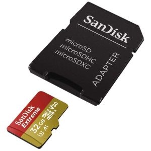 Spominska kartica SDXC-Micro 32GB Sandisk 100MB/s/60MB/s U3 V30 UHS-I +adapter (SDSQXAF-032G-GN6MA)