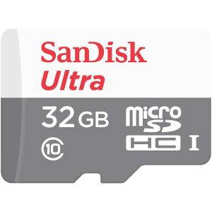 Spominska kartica SDHC-Micro 32GB Sandisk 100MB/s/10MB/s U1 UHS-I +adapter (SDSQUNR-032G-GN3MA)