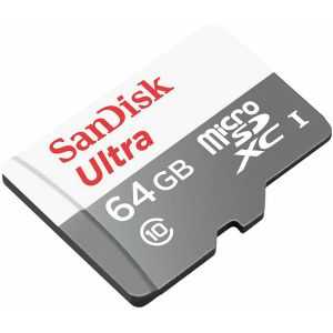 Spominska kartica SDXC-Micro 64GB Sandisk 100MB/s/UHS-I +adapter (SDSQUNR-064G-GN3MA)