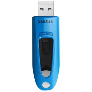 Spominski ključek 64GB USB 3.2 Sandisk Ultra 100MB/s plastičen izvlečni moder (SDCZ48-064G-U46B)