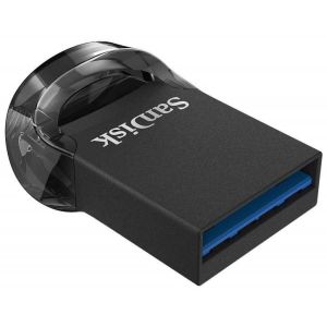 Spominski ključek 64GB USB 3.1 Sandisk Cruzer Ultra FIT 130MB/s 4MB/s plastičen micro črn (SDCZ430-064G-G46)