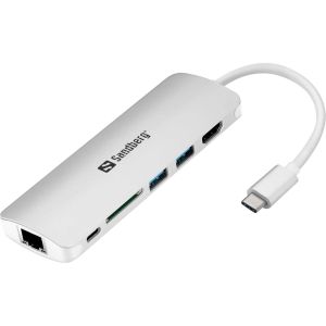 Sandberg USB-C Dock HDMI + LAN + SD + USB