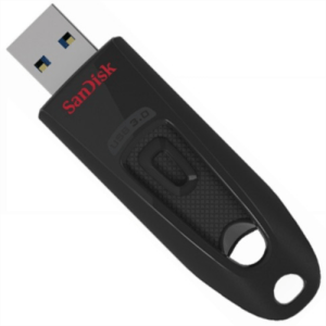 Spominski ključek 32GB USB 3.1 Sandisk Ultra 100MB/s - plastičen/drsni/črn (SDCZ48-032G-U46)