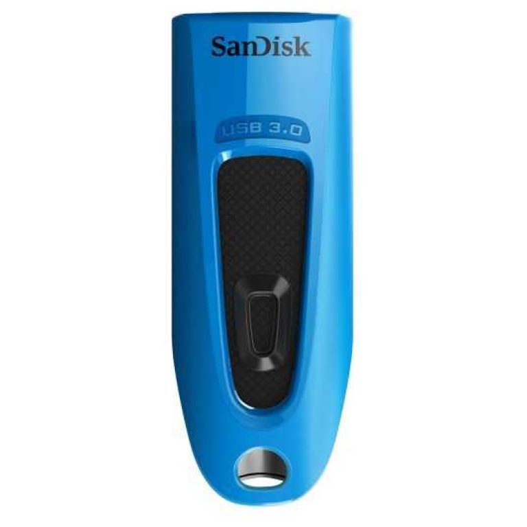 Spominski ključek 32GB USB 3.0 Sandisk Ultra 100MB/s plastičen drsni moder (SDCZ48-032G-U46B)