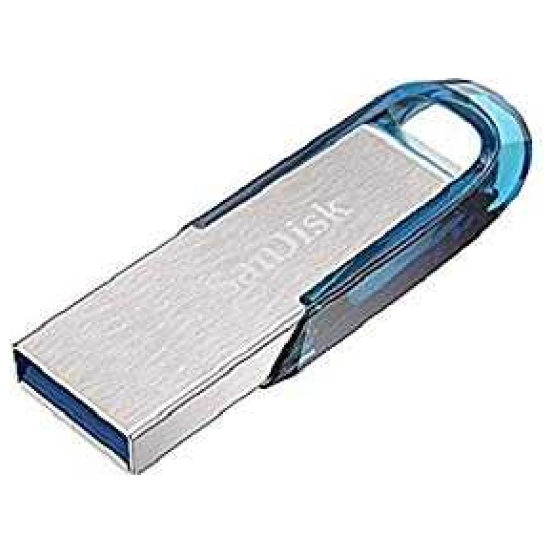 Spominski ključek 128GB USB 3.2 Sandisk Ultra Flair 150MB/s 60MB/s kovinski brez pokrovčka srebrn (SDCZ73-128G-G46B)