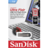 Spominski ključek 16GB USB 3.1 Sandisk Ultra Flair 150MB/s - kovinski/brez pokrovčka/srebrn (SDCZ73-016G-G46)