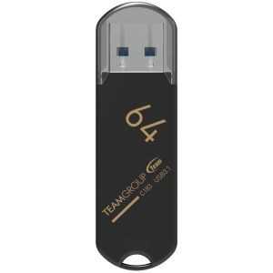 Spominski ključek 64GB USB 3.1 Teamgroup C183 - plastičen/s pokrovčkom/črn (TC183364GB01)