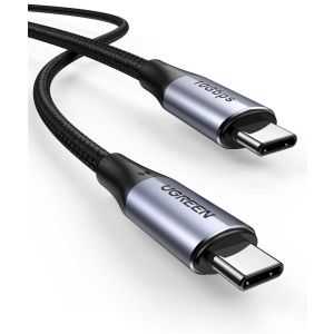 UGREEN USB-C 3.1 M/M Gen2 5A kabel 100W 1m (črn) - polybag