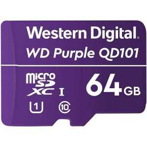 Spominska kartica SDXC-Micro 64GB WD Purple 80MB/s U1 UHS-I (WDD064G1P0C)