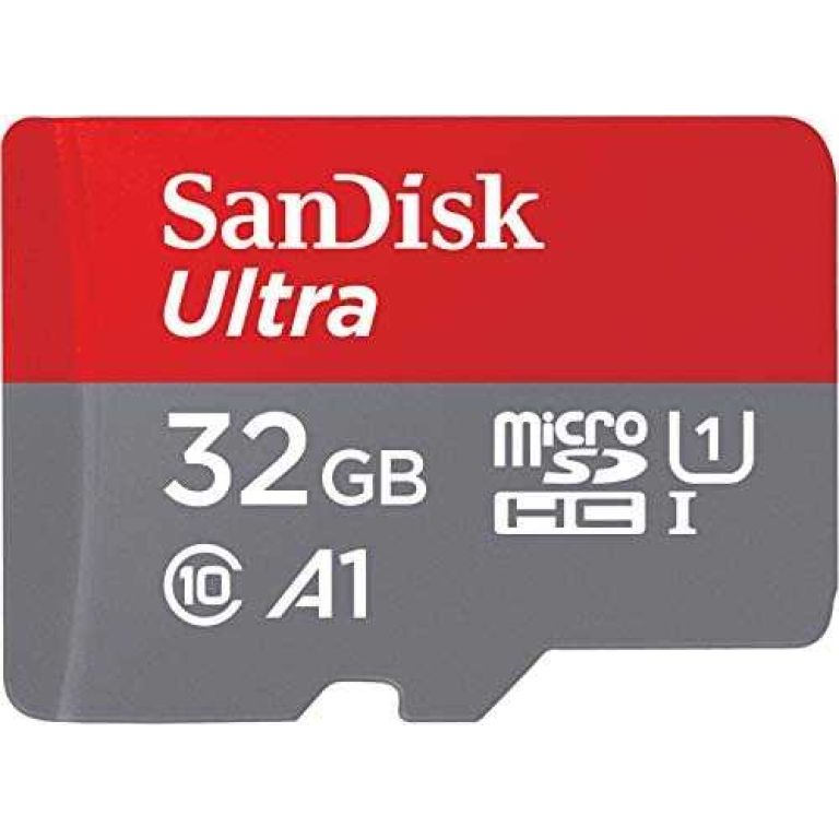 SanDisk Ultra microSDHC 32GB + SD Adapter 120MB/s A1 Class 10 UHS-I