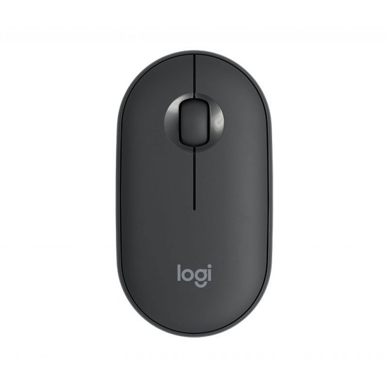 Miš brezžična + Bluetooth Logitech M350 Pebble grafitna EOL (910-005718)