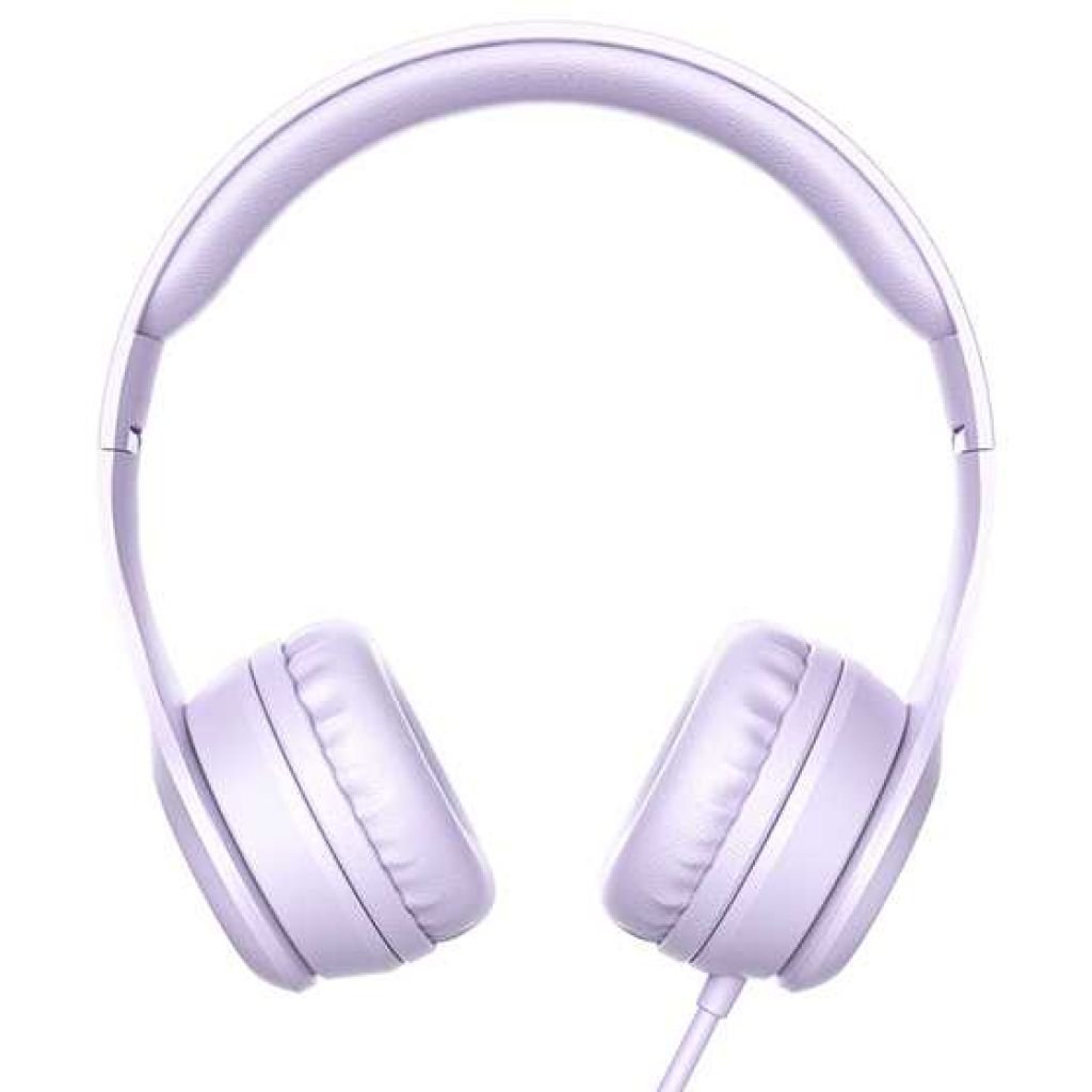 zložljive slušalke z mikrofonom - roza barve