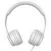 zložljive slušalke z mikrofonom - svetlo sive barve