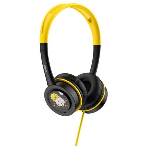 HAVIT slušalke z otroškim motivom H210d Črno-rumene