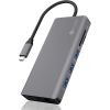 Icybox IB-DK4070-CPD USB-C priklopna postaja s Power Delivery 100W