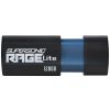 Spominski ključek 128GB USB 3.2 Patriot Supersonic Rage Lite 120MB/s gumificiran brez pokrovčka črno-moder (PEF128GRLB32U)