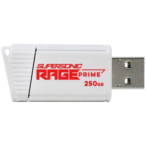 Spominski ključek 250GB USB 3.2 Patriot Supersonic Rage 600MB/s plastičen izvlečni bel (PEF250GRPMW32U)