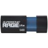 Spominski ključek 64GB USB 3.2 Patriot Supersonic Rage Lite 120MB/s - plastičen/izvlečni/črno-moder (PEF64GRLB32U)