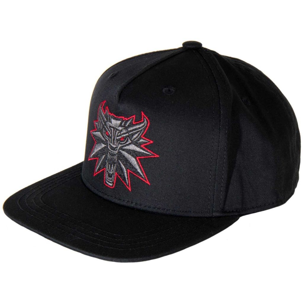 JINX THE WITCHER 3 BLACK WOLF SNAPBACK HAT BLACK