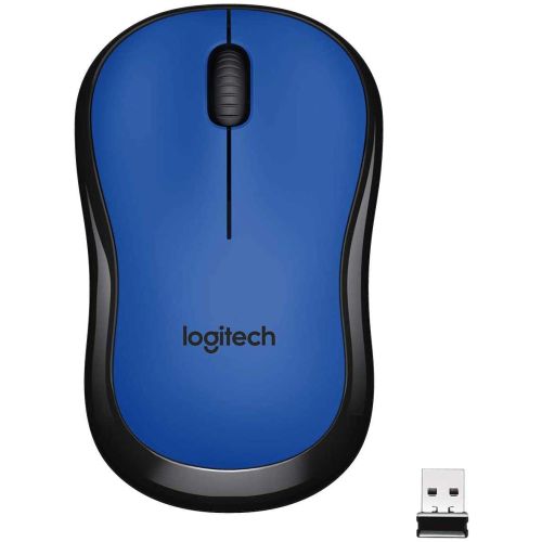 Miš brezžična za notesnike Logitech M220 silent modra (910-004879)