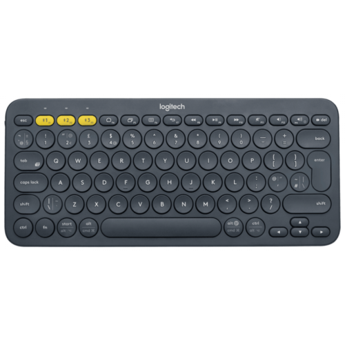 Tipkovnica brezžična Logitech K380 Multi-Device US international | SLO gravura siva (920-007582)