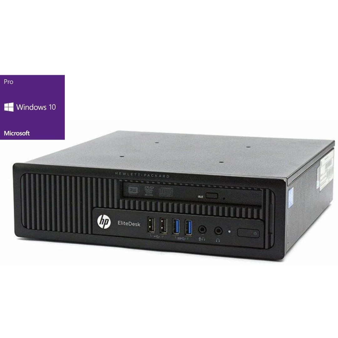 HP EliteDesk 800 G2 USFF i5-4590s 8GB 256GB SSD Windows 10 Pro - obnovljen računalnik
