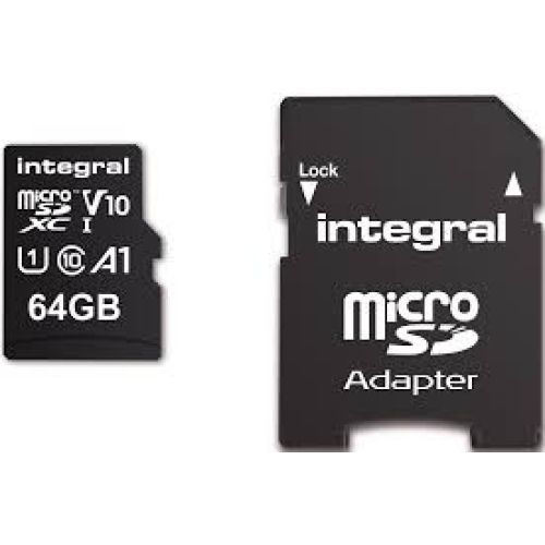 Spominska kartica SDXC 64GB Integral High Speed 100MB/s U1 V10 UHS-I (INMSDX64G-100V10)