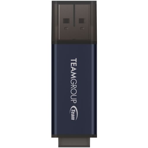 Spominski ključek 256GB USB 3.2 Teamgroup C211 100MB/s aluminij s pokrovčkom sivo-moder (TC2113256GL01)