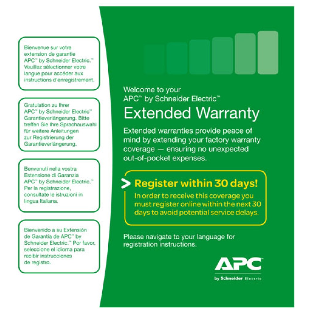 APC podaljšanje garancije za 3 leta - za nove nakupe - WBEXTWAR3YR-SP-04