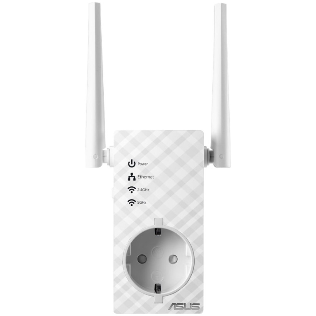 Razširitev brezžičnega omrežja Asus RP-AC53 WIFI5 AC750 733Mb/s 1xRJ45 Dualband MIMO 2x antena (90IG0360-BM3000)
