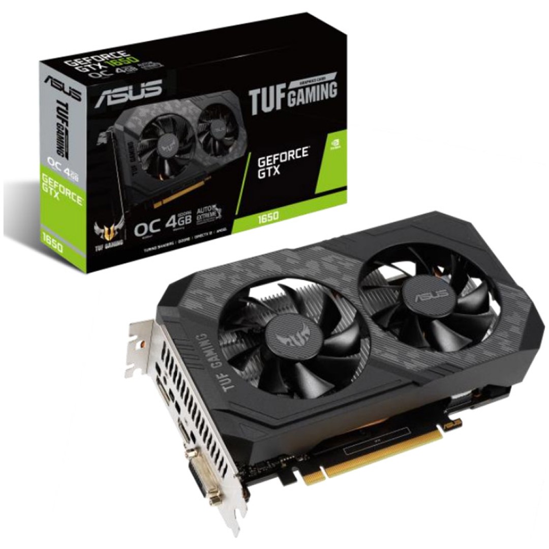 ASUS TUF GeForce GTX 1650 OC 4GB GDDR6 (TUF-GTX1650-O4GD6-P-GAMING) gaming grafična kartica