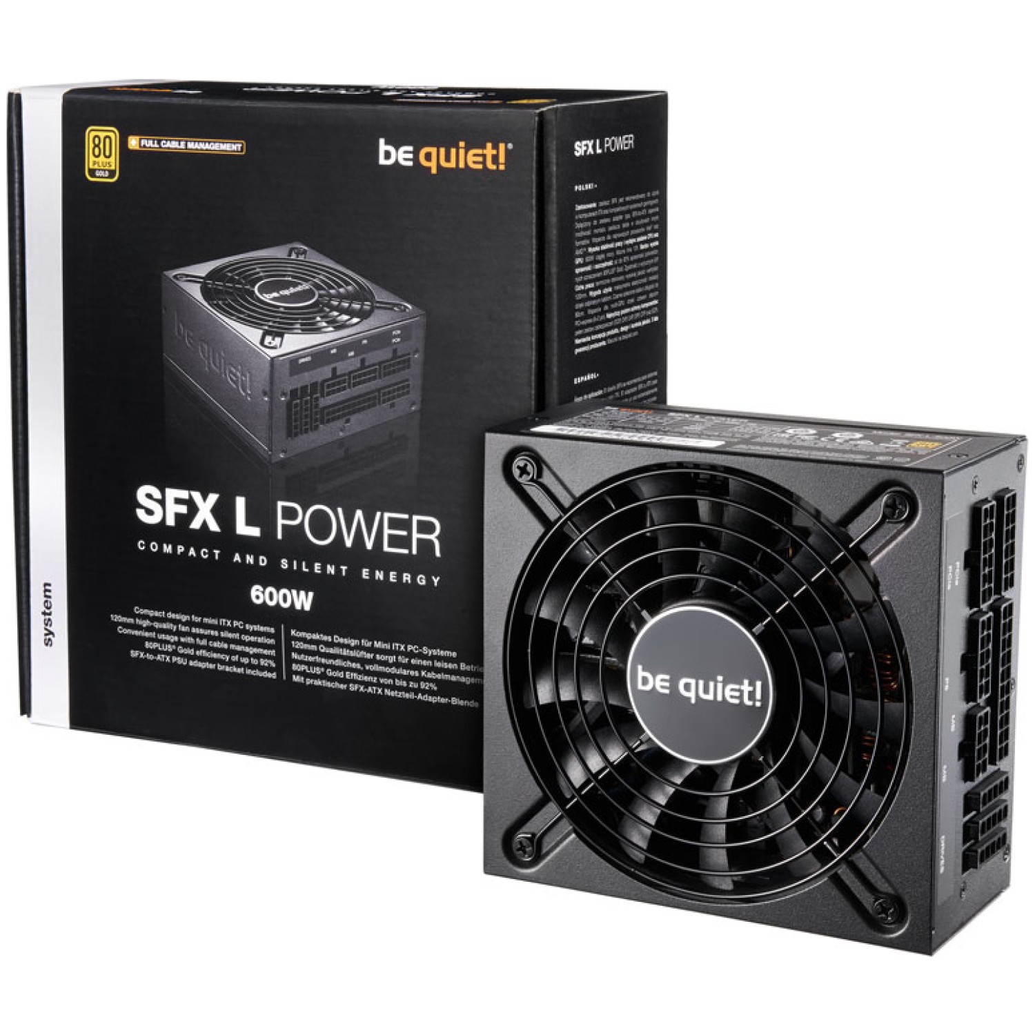 zanesljiv in obstojen SFX L Power oskrbuje CPU in GPU s stabilno in zanesljivo močjo