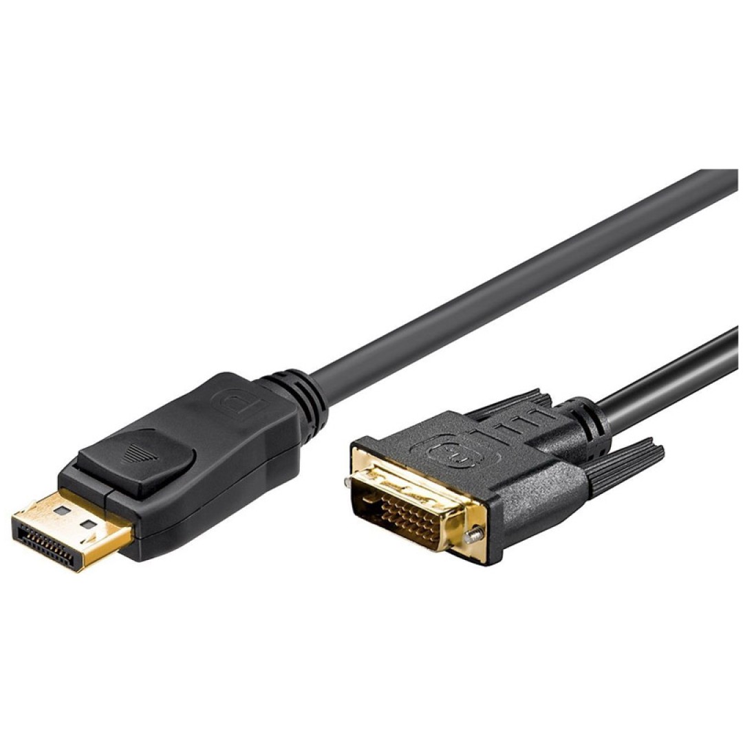 GOOBAY DisplayPort (M) / DVI-D (M) 24+1 pin pozlačen 2 m kabel