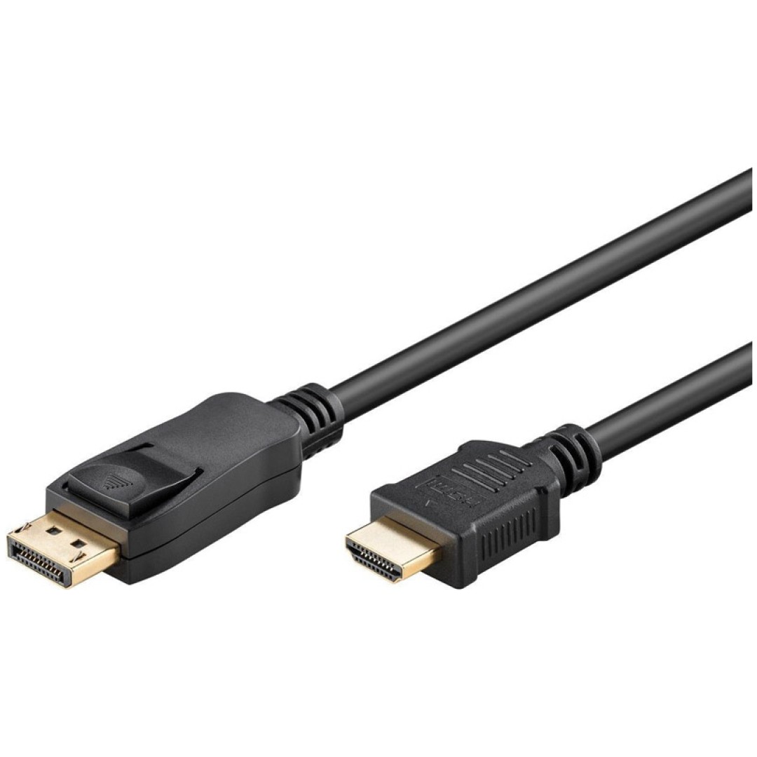 GOOBAY DisplayPort (M) / HDMI (M) Tip A pozlačen 2 m kabel