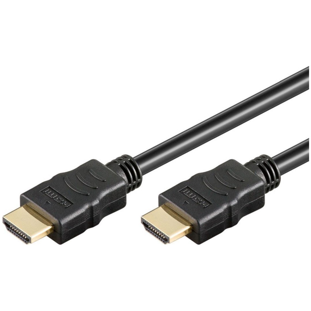 GOOBAY HDMI 2.0b pozlačen 3m črn kabel