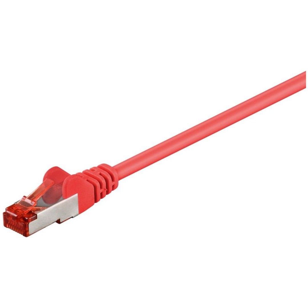GOOBAY S/FTP CAT 6 patch 3m rdeč mrežni povezovalni kabel