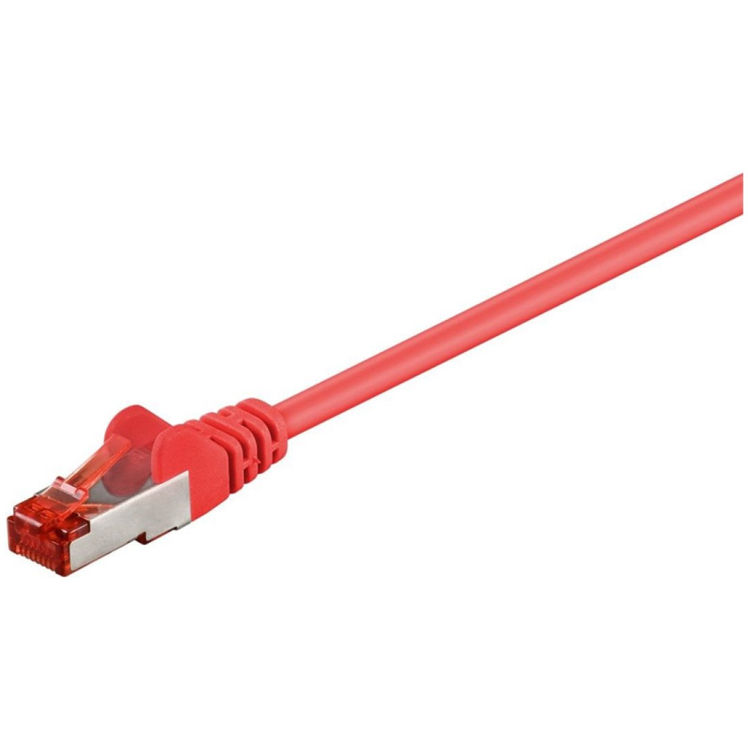 GOOBAY S/FTP (PiMF) CAT 6 patch 2m rdeči mrežni povezovalni kabel